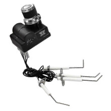 Grillontstekingsset voor Blackstone 28 inch grillplaat, 4 universele AA-batterij-uitgangen, zilverkleurige behuizing, Spark