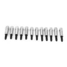 Ford 260 289 302 351W Engine Valve Cover Hardware - 12 Pcs Chrome Bolts