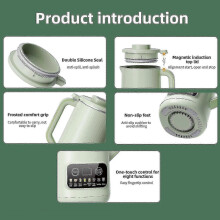 Sojamilchmaschine, 20-Unzen-Automatikbereiter f??r Nussmilch mit Warmhaltefunktion
