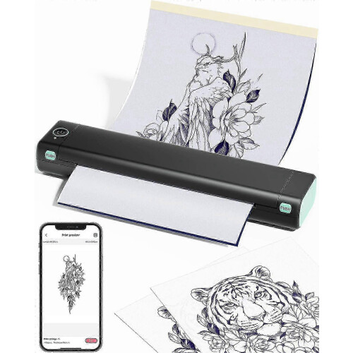 Bluetooth-fähiger Tattoo-Drucker für Künstler und Studios