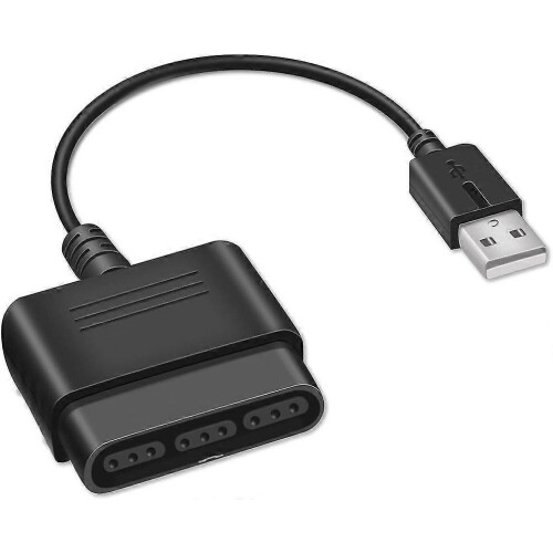 PS2-controller naar USB-adapterkabel, compatibel met Sony PS1/PS2-controllers en PS3/pc-controllers.