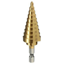 1 stuk snelstaal trapboor 4-22 mm HSS zeskantschacht titanium trapboor voor het boren van gaten