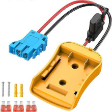 Power Wheels-adapter voor Dewalt 20V-accu, Power Wheels-accuconversiekit met zekeringhouder en kabelboomconnector