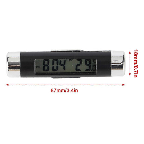 Car Accessory with Digital Clock and Thermometer, LED Backlight, Multi Functional Design