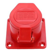 16A 4-pins industrieel stopcontact 3-fasen IP44 waterdicht explosieveilig verborgen montage 380-415V 3P+E
