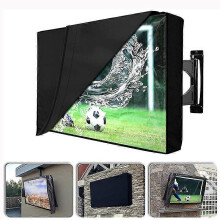Funda protectora para televisores de exterior, terraza y jardín - Impermeable y duradera - Negra - De 46" a 48" - Compatible con Lefou st