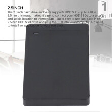 2.5inch Hard Drive Enclosure USB3.0 to 3.0 Support Up to 4TB External Hard Drive Enclosure for 9.5mm 2.5inch SSD HDD (Not Inclube Hard Disk)
