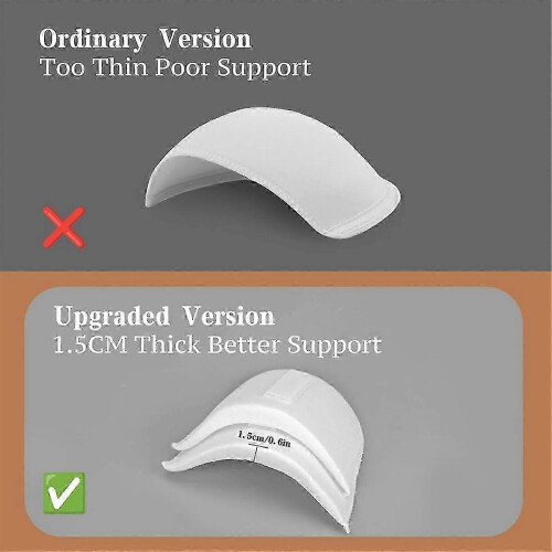 Breathable Sponge Shoulder Pads for Sloping Shoulders, 4-Pair Set-in Shoulder Enhancer 2