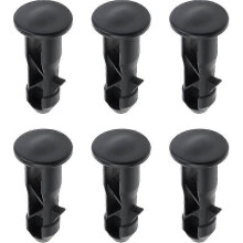 Pairs Hinge Bolts Hinge Pins For Trash Can Lid Bins To Fit 240/120/100/60l Outdoor Dustbins, 65mm X 18mm, Black Plastic
