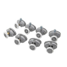 Nylon-Einzelrollen für Schiebetüren aus Glas, 8 Stück – 25 mm