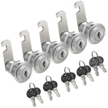 5 Stück Sicherheitsschlösser für Schubladenschränke, 30 mm, kein Schlüssel erforderlich