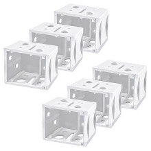 6 Pcs Universal Blinds Bracket End Cover Box for Adjustable Window Blinds Mounting