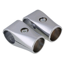2pcs 32mm ID Display Rack Clamp Fittings for Scaffold Composite Tube Connector - 2 Way
