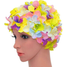 Women's Retro Floral Swim Cap