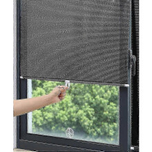 Universal Roller Blinds Suction Cup Sunshade Blackout Curtain Nail-free Various Sizes 58x125cm(22.8x49.2in)