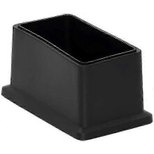 8er-Pack rechteckige Stuhlbeinkappen, bodenschonend, PVC, 25 x 50 mm (1" x 2")