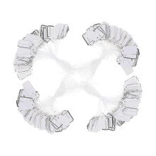 500 Stück Preisschilder mit Aufhängeschnur für Schmuck / Kleidung / Schuhe / Schreibwaren (weiß)