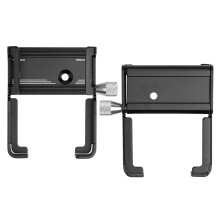 Aluminiumlegierung Fahrrad-Handyhalter 31,8 mm Schwarz