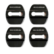 4Pcs Car Styling Door Lock Cover Car Emblem Fit for Nissan Nismo Qashqai Skyline X-Trail Stainless Steel Accessories Car Styling~10955