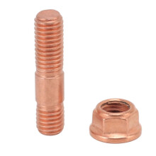 43-mm-Turbo-Stehbolzen-Mutternsatz M10x1,5, hochfeste, rostfreie Stahllegierung für T3-, T4-, T5- und T6-Turbolader