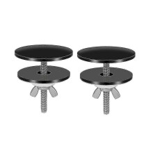 2 Pieces Faucet Hole Cover ?C Stainless Steel 2 Inch Kitchen Sink Hole Plugs