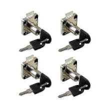 4 Pack Furniture Lock Zinc Alloy Cam Security Lock Keyed Alike Cylinder Cupboard Drawer Lock With 8 Keys For Door