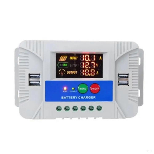 PWM Solar Controller Adaptive Solar Power Controller with LED Display for Home Outdoor Energy Solution SolarController,B