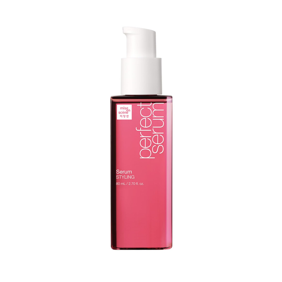 Mise En Scene Perfect Styling Serum For Heat Damage Protection - Hair Serum For Holding Bounce, Hair Essence For Long Lasting Curl, Powdery Scent, Wit