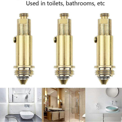 6 Pack Brass Click-Clock Sink Stopper Replacement for Kitchen Bath Tub Basin Drain 2