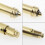 6 Pack Brass Click-Clock Sink Stopper Replacement for Kitchen Bath Tub Basin Drain 6