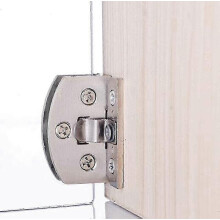 1 Pair Glass Door Hinges Display Wine Cooler Clip Door Hinge Replacement Parts For 5-8mm Thick Glass