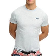 T-Shirt - SUPERDRY - Vintage LogoR6Ts - Hellblau meliert - Rundhalsausschnitt - 100% Baumwolle