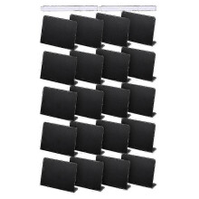 20 stuks 4 x 3 inch mini krijtbord tafelkaartjes/buffetlabels/voedseletiketten voor feesttafels