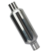 Car Universal Exhaust Pipe Muffler Stainless Steel Straight Decoration Exhaust Muffler Pipe Systems 51x101x51MM