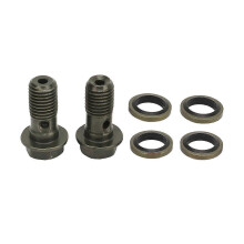 102 cm lange, geflochtene Hydraulikbremsleitung, Motorrad-Hydraulikbremsleitungs-T-Stück-Verbinder, Ersatz für Coleman KT196
