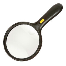 138mm Handled Extra Large Magnifying Glass With Light 2x Lens 5x Zoom Lighted Magnifier Glass
