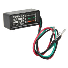 12V 240W DOP3X richtingaanwijzer/knipperlicht, draagbaar en compact, geschikt voor LED-auto's en -motorfietsen.