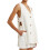 Cotton Sets for Women 2 Piece Side Button Down V Neck-White S 1