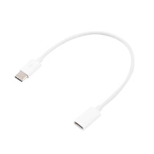 USB-C-Verlängerungskabel (Stecker auf Buchse), 1 m (3,3 Fuß) – Weißer Typ-C-Verlängerungsstecker zum Laden und zur Datenübertragung