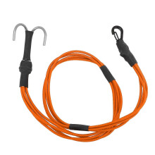 1/10 1/8 RC Winch Rope with Alloy Hooks, RC Crawler Winch Bungee Strap for Roof Luggage 580mm, Orange