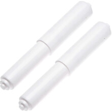 2er-Pack weiße Toilettenpapierrollenhalter mit Federdesign