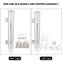 Universal Fit 13 Inch Car Coolant Overflow Tank - Stainless Steel Radiator Replacement (2 Pack)