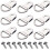 Metal D Ring Hooks 100pcs - Single Hole Picture Frame Hardware 1