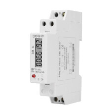 DDS6619-002 Schienenstromzähler, 1-polig, 230 V, Wattstunden-Digitalanzeige, einphasig