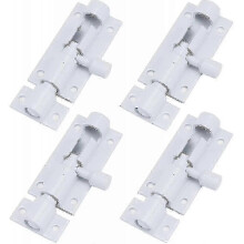 Witte schuifgrendel 2 inch aluminiumlegering deurslot met schroeven