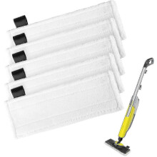 Karcher EasyFix Steam Cleaner Accessories - 5 Pack Replacement Pads for SC2-SC5