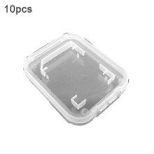 10Pcs Lightweight Clear Standard SD SDHC Memory Card Case Storage Holder Box JIKAIX