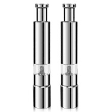 Stainless Steel Spice Grinder - Salt and Pepper Mill Set for Home and Restaurant