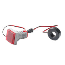LED Digital Multimeter 22mm AC Voltage Current Meter 50-500V 0-100A Red Square Display