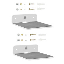 2x wandplank luidsprekerstandaard, kleine wandplank luidsprekerhouder voor Bluetooth-luidsprekers, mobiele telefoons, speelgoed